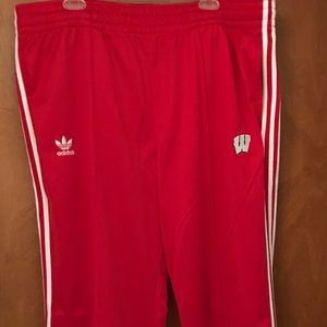 Adidas Wisconsin Badger Track Pants